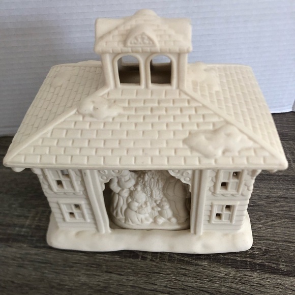 Vtg Partylite Bisque Victorian Manor - Picture 2 of 14